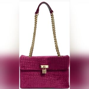 Kurt Geiger London Velvet Brixton Shoulder Bag.